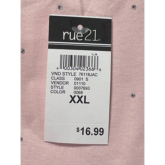 Rue 21 - Women's Short Sleeves T-Shirt - Pink - XXL - Picture 10 of 12